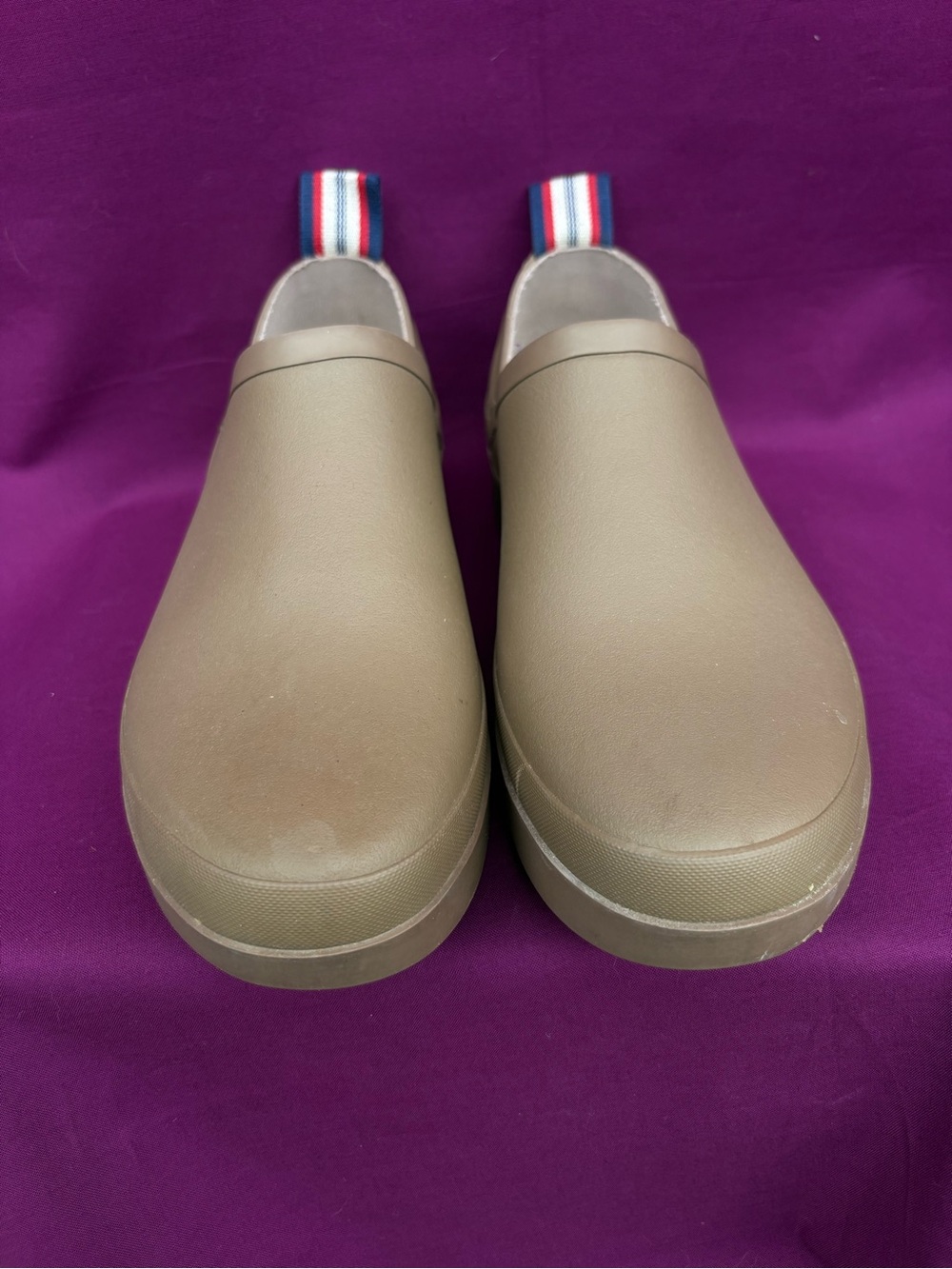 SeaVees Waterproof Rubber Garden Clogs Taupe Ginger Snap Womens 11